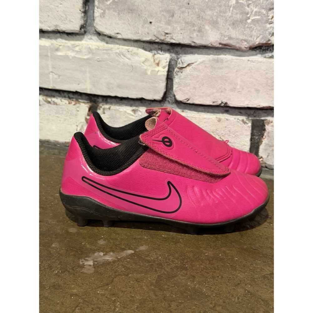 Girls Nike Tiempo Legend 11c Club Hot Pink Black Soccer Cleat No Laces